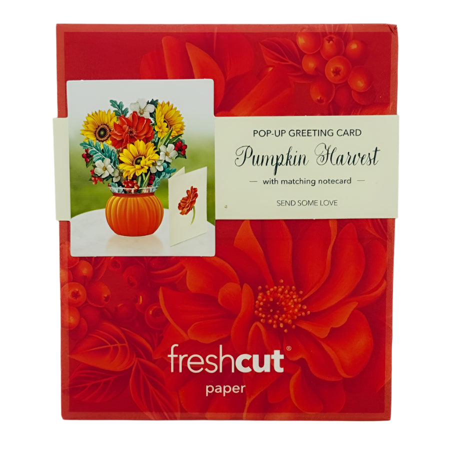 pumpkin harvest fresh cut mini card