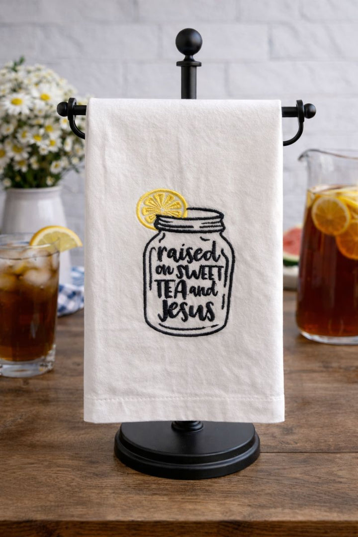 Towel Raised on Sweet Tea and Jesus White *CM