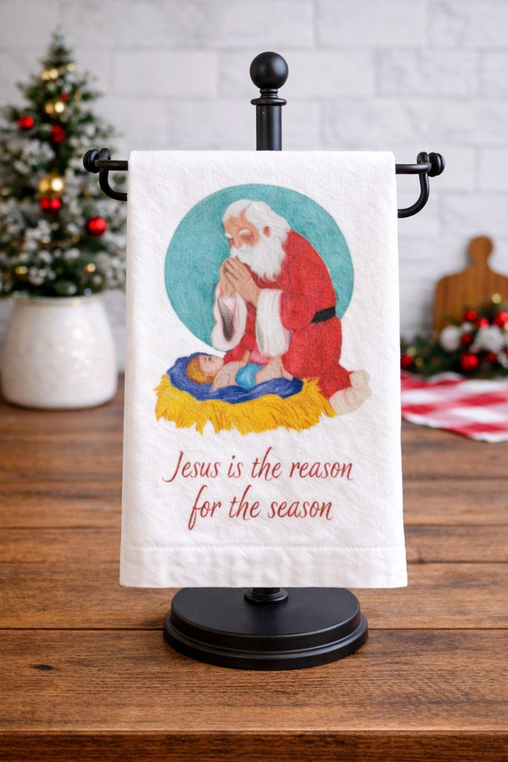 Towel Kneeling Santa *CM