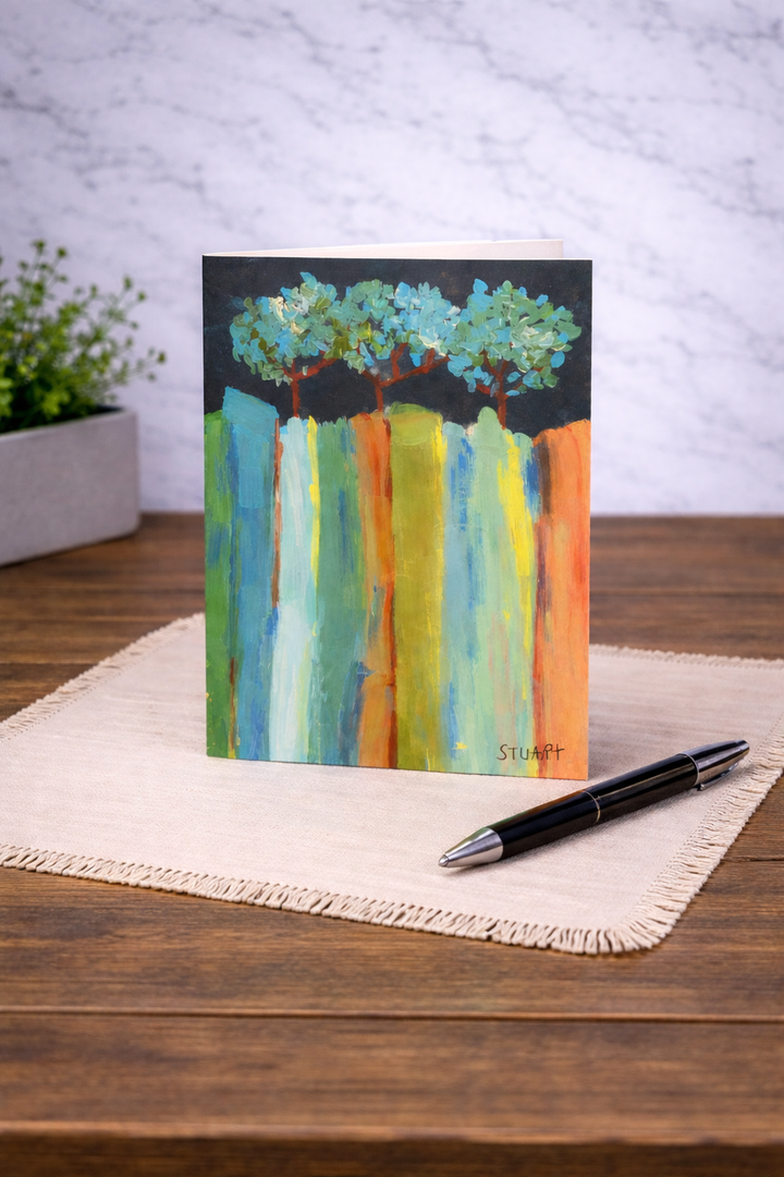 Printed Card Stuart Trees *CM