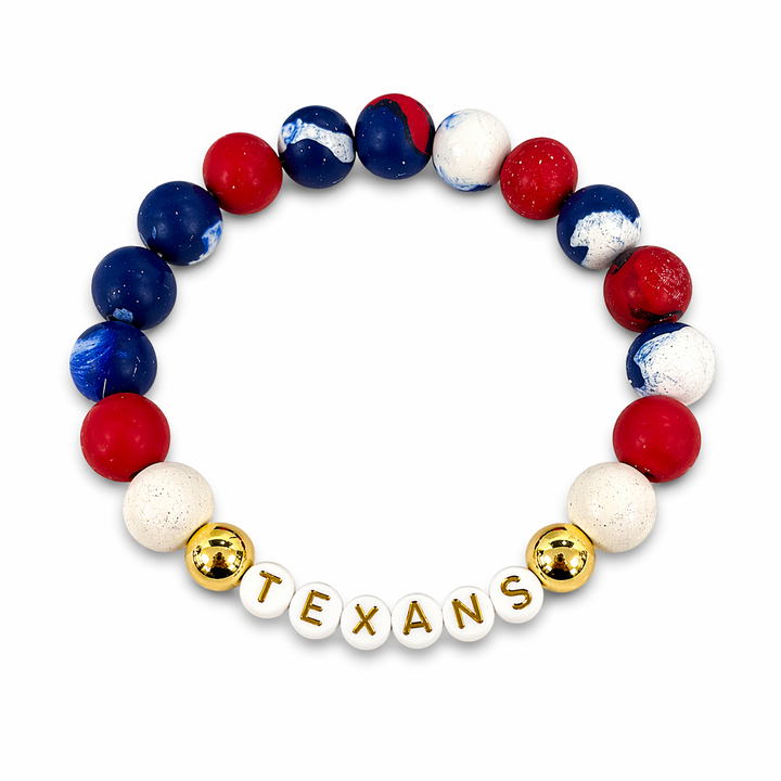 Bracelet Texans Clay Beads  *CM