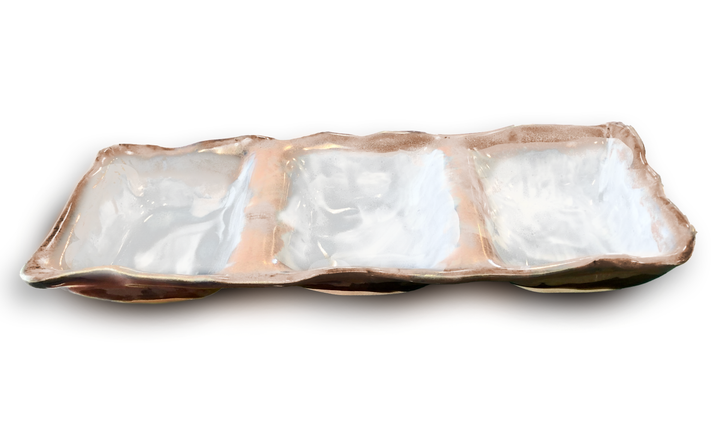 Ceramic Triple Dipper Cotton Tail *CM