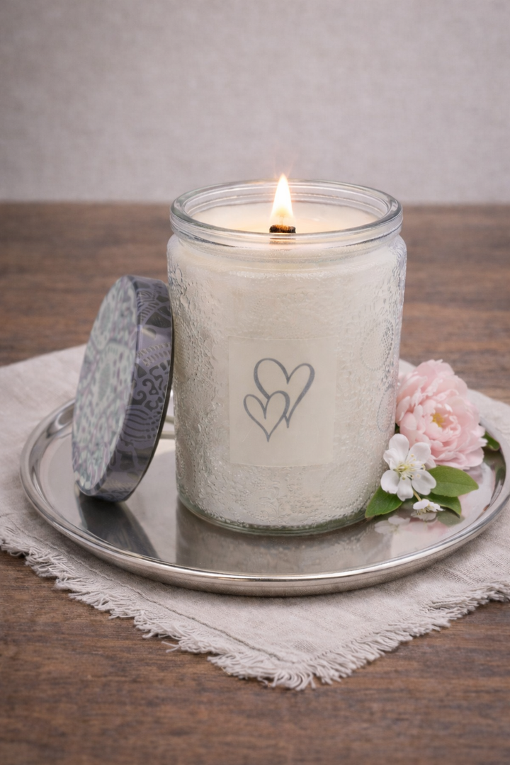 Clear Candle Valentine Volcano 17oz *CM