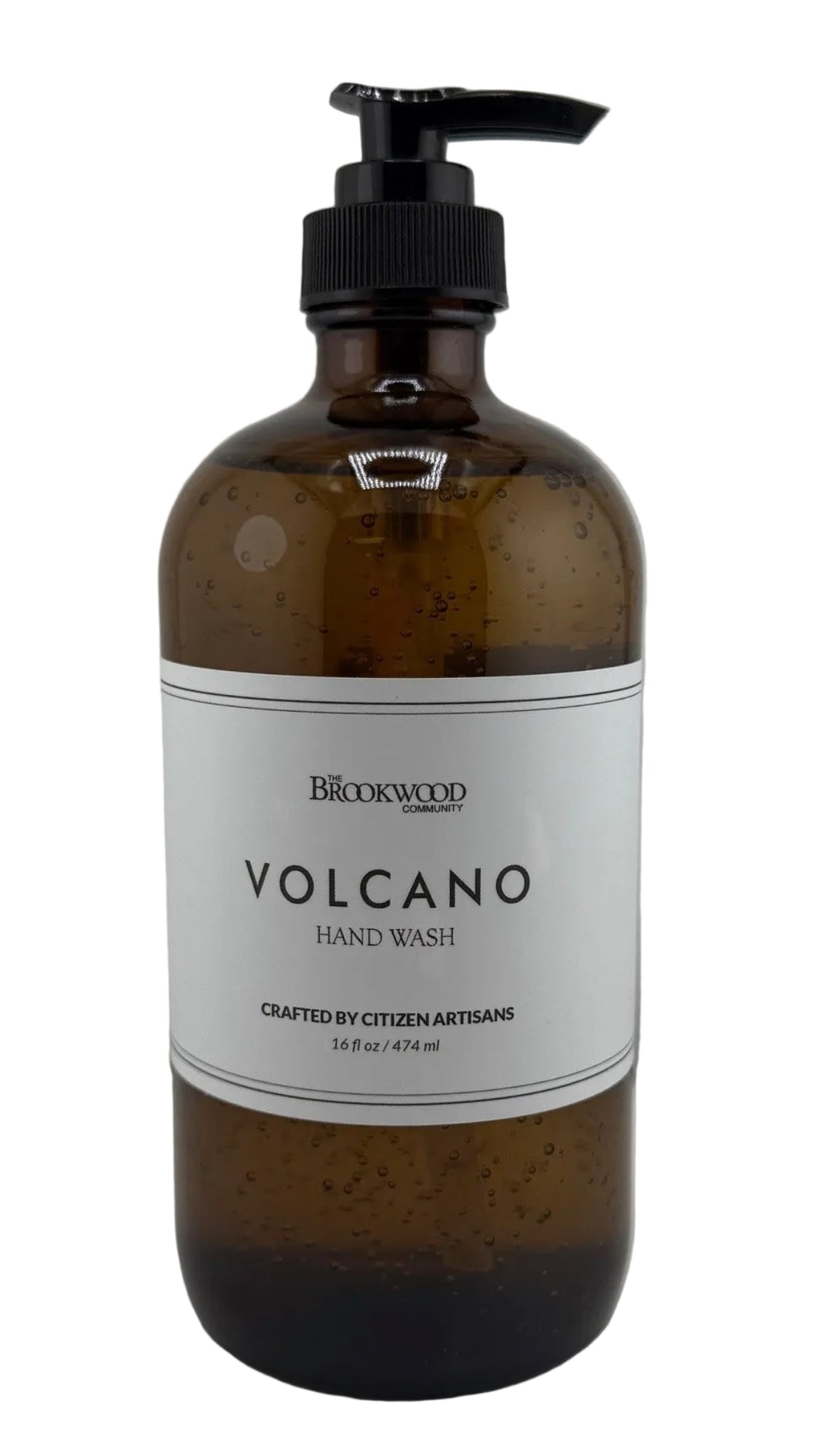 volcano hand soap 2025 amber bottle