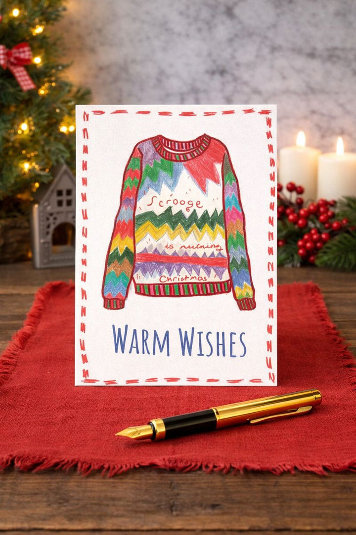 Card Christmas Ugly Sweater - Pack of 5 *CM