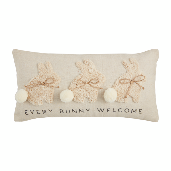 Lumbar Tufting Bunny Pillow