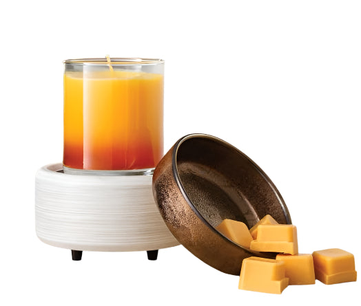 Classic Warmer White Washed Bronze / Complete the set: Buy a warmer &amp; get a wax melt 50% OFF