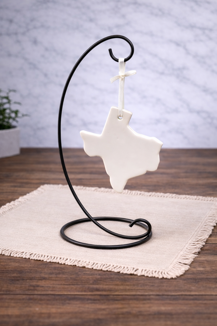 Ornament Texas White Ceramic *CM