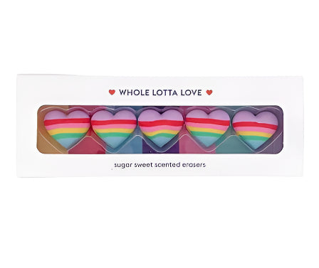 whole lotta love scented crayon erasers 