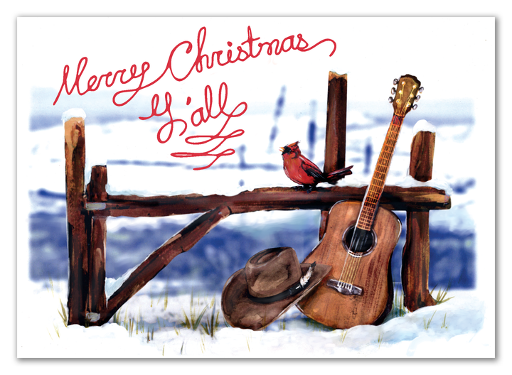 Merry Christmas Y'all Card - Pack of 10 *CM