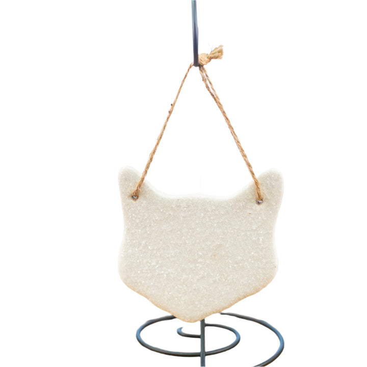 Ornament Cat Face Sugar Frost *CM
