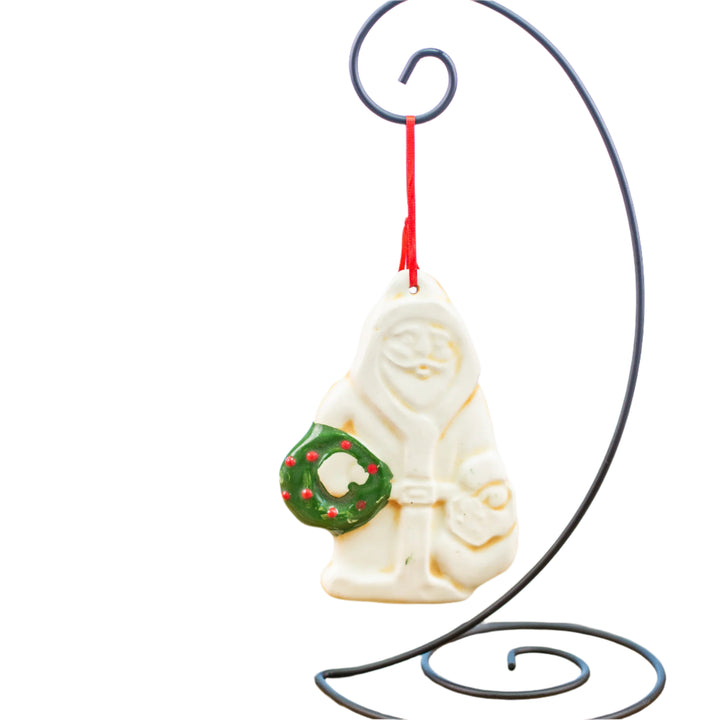 Ornament Santa Wreath *CM