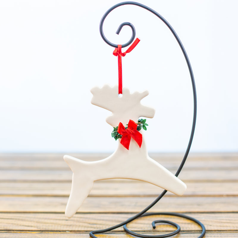 Ornament Reindeer Wreath