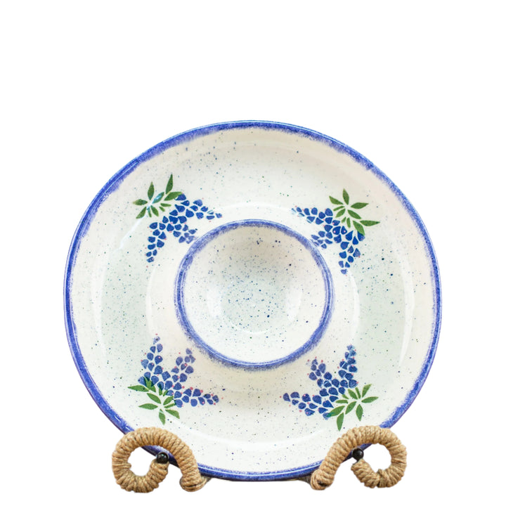 Platter Chip and Dip Bluebonnet Design *CM