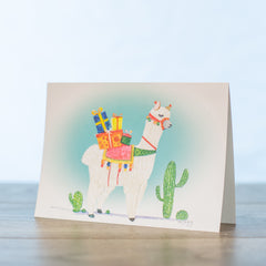 Falalala Llama Card - Pack of 10