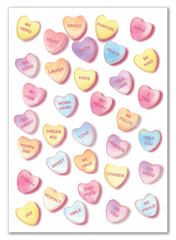 Card Valentine's Day Hearts  - Pack of 10