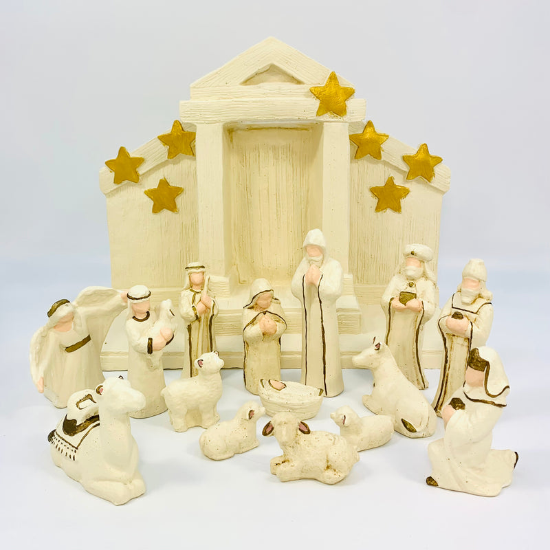 Nativity Gabled White