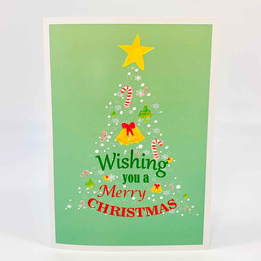 Card Christmas Tree - Pack of 10