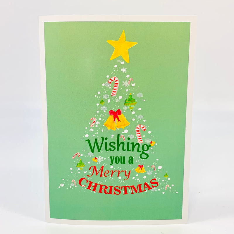 Card Christmas Tree - Pack of 10