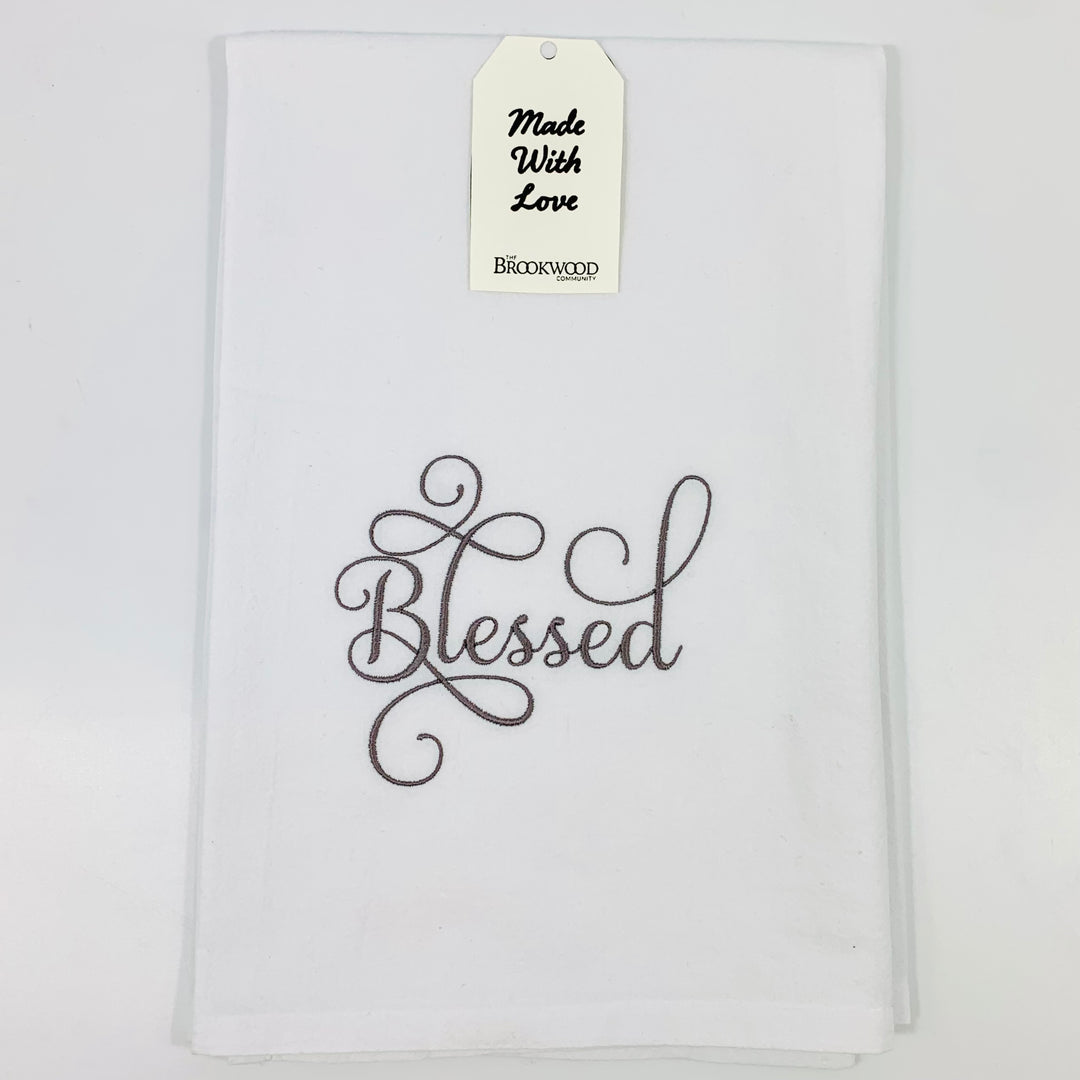 Towel Blessed White