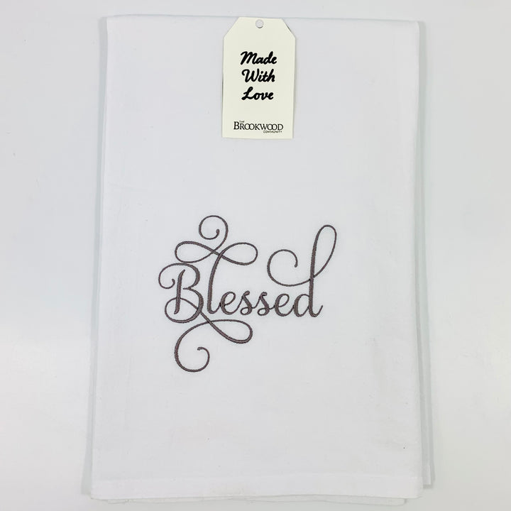 Towel Blessed White *CM