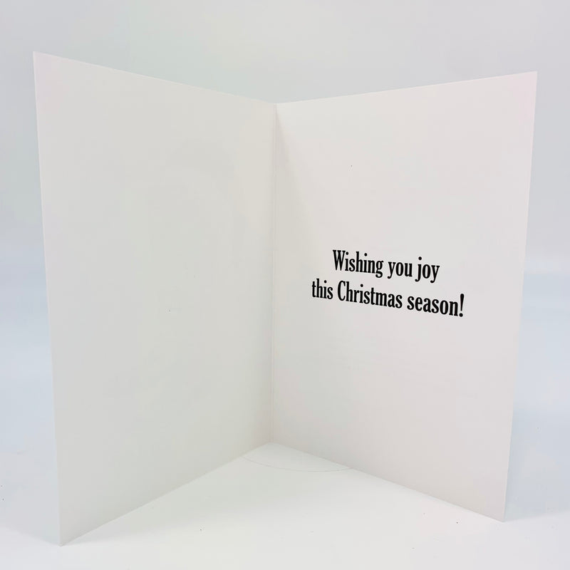 Card Christmas Boots Screen Print