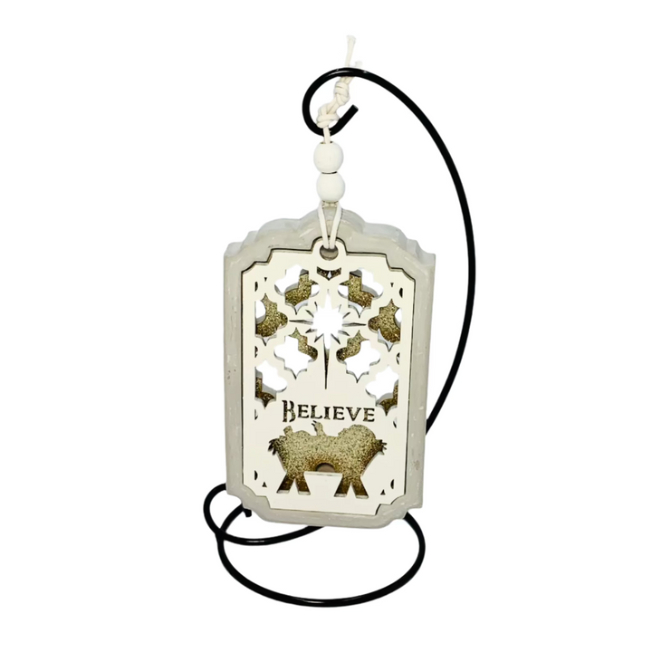 Ornament Believe Jesus 3D *CM